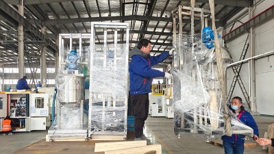 自動(dòng)供膠系統(tǒng)預(yù)攪拌桶完成交付--浙江嘉興橡膠減震客戶